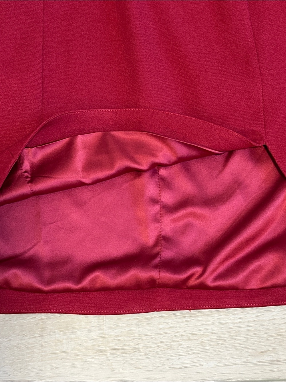 Michael Costello x REVOLVE Hanna Mini Dress one-shoulder asymmetrical Red size M - Picture 16 of 16